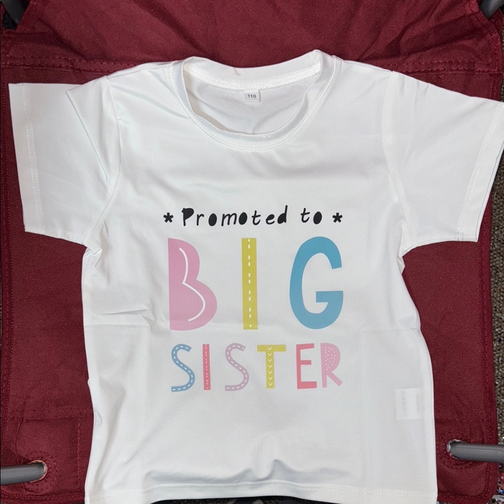 White and Pink Short Sleeve Tee with Playful Pastel Print